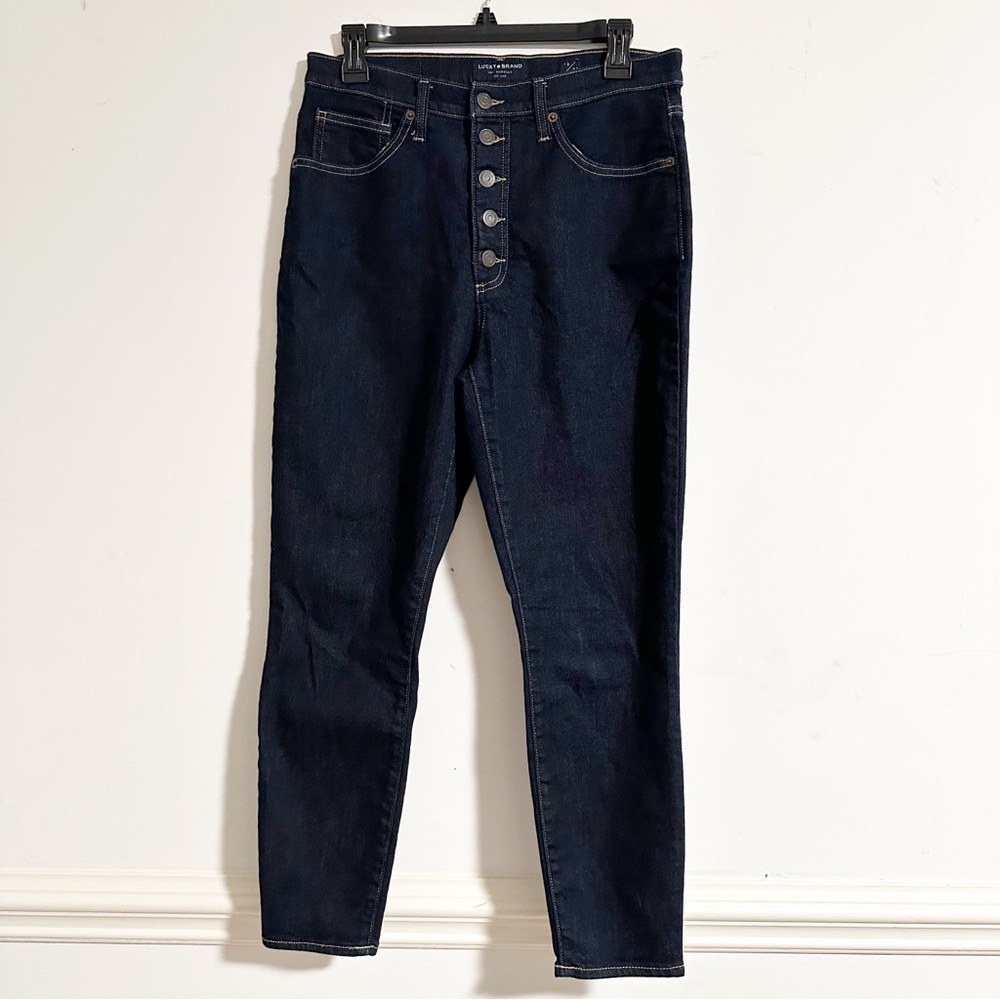 Lucky Brand Bridgette Dark Wash High Rise Skinny Jeans